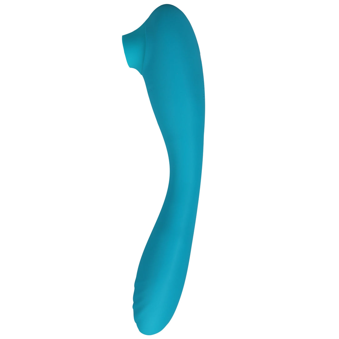 This Product Sucks - Sucking Clitoral Stimulator With Bendable G-Spot Vibrator - Teal DJ0990-25-BX