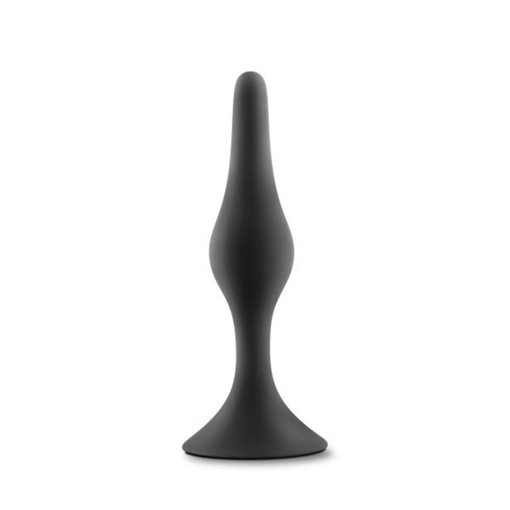 Anal Adventures Platinum - Silicone Beginner Plug - Small - Black BL-21615
