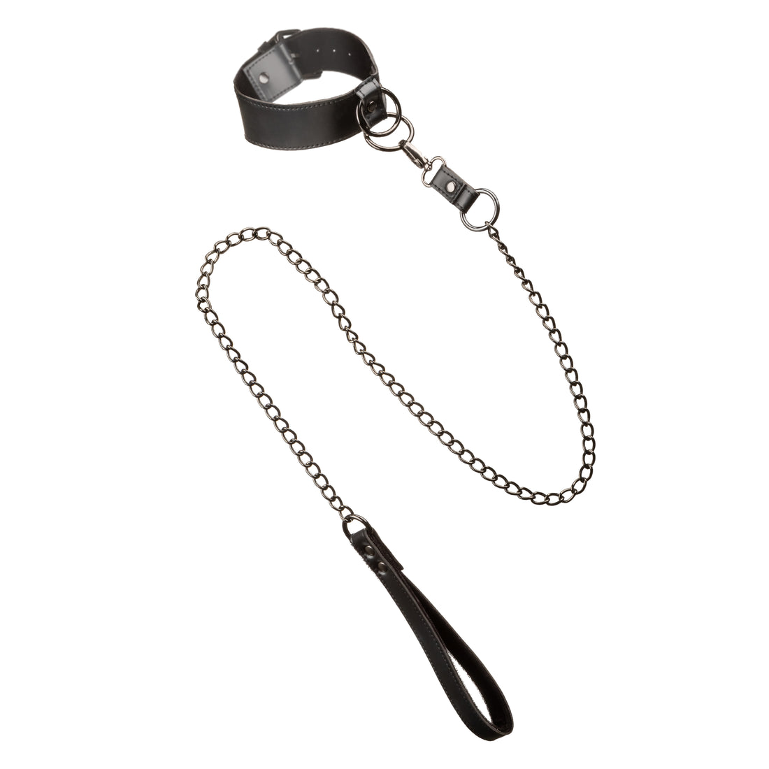 Euphoria Collection Collar With Chain Leash - Black SE3100553