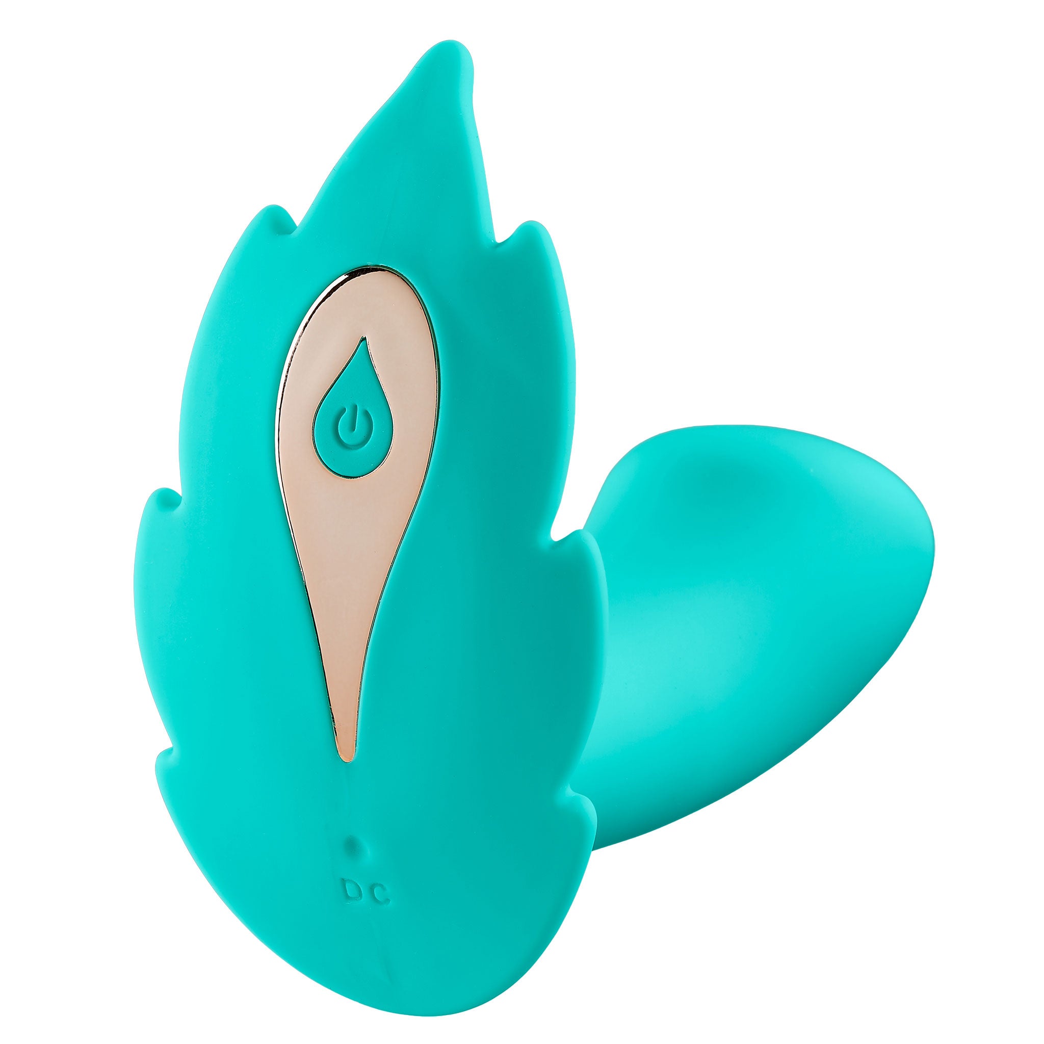 Partner Panty Leaf Vibrator With Remote Control - Teal WTC942