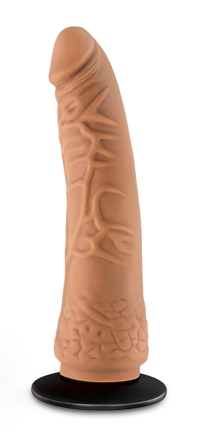 Lock on - Hexanite - 7.5 Inch Dildo With Suction Cup Adapter - Mocha BL-51337