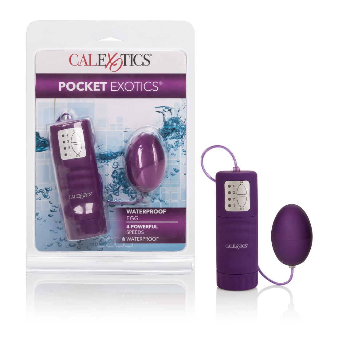 Waterproof Pocket Exotics Waterproof Egg - Purple SE1139202
