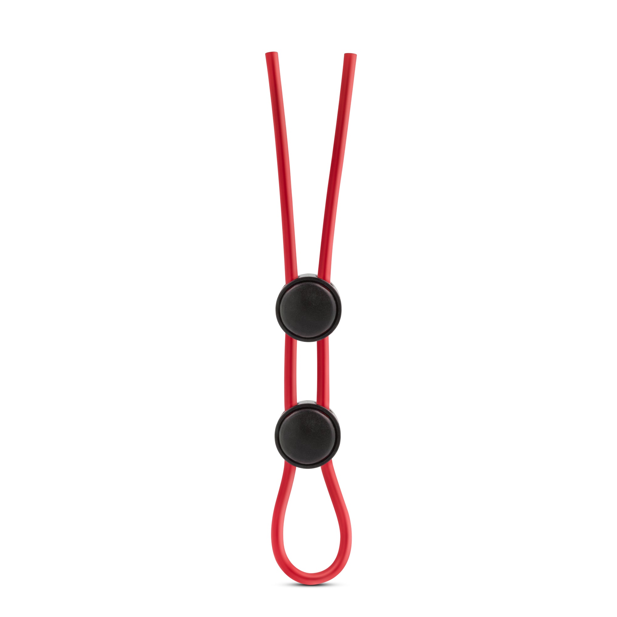 Stay Hard - Silicone Double Loop Cock Ring  - Red BL-32098