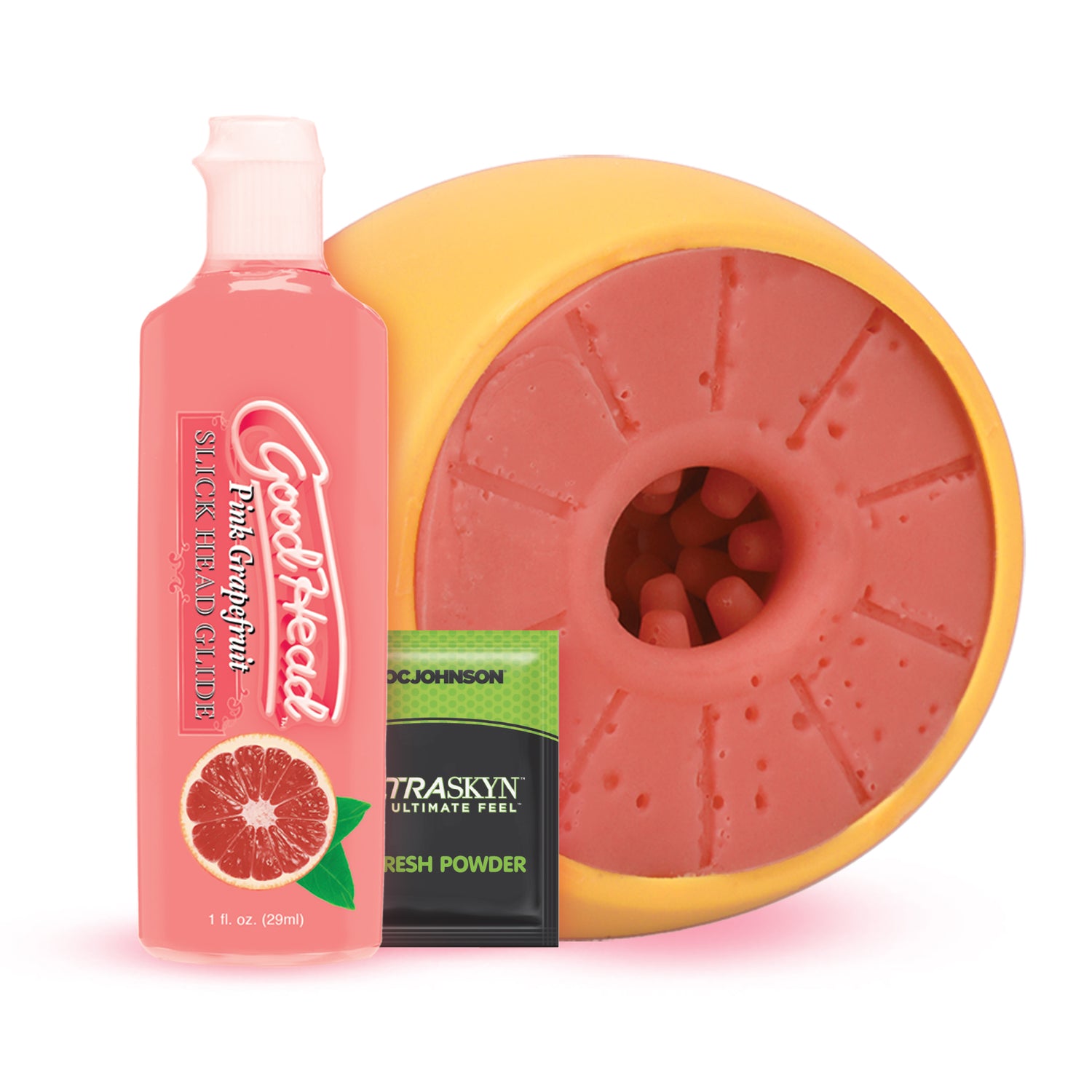Goodhead - Grapefruit Blowjob Set - Yellow/pink DJ0682-35-BX