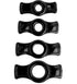 Titanmen Cock Ring Set - Black DJ3503-05
