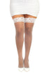 Fishnet Thigh High - Queen - White DG-0001XWHTQ