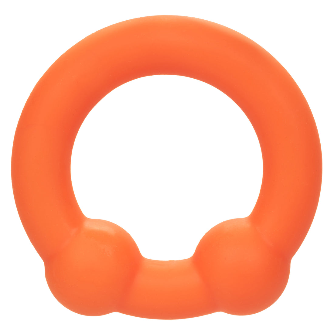 Alpha Liquid Silicone Dual Ball Ring - Orange Orange SE1492122