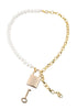 Pearl Day Collar - White/gold SS09852