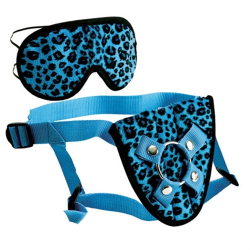 Furplay Harness and Mask - Blue Leopard SE1510103